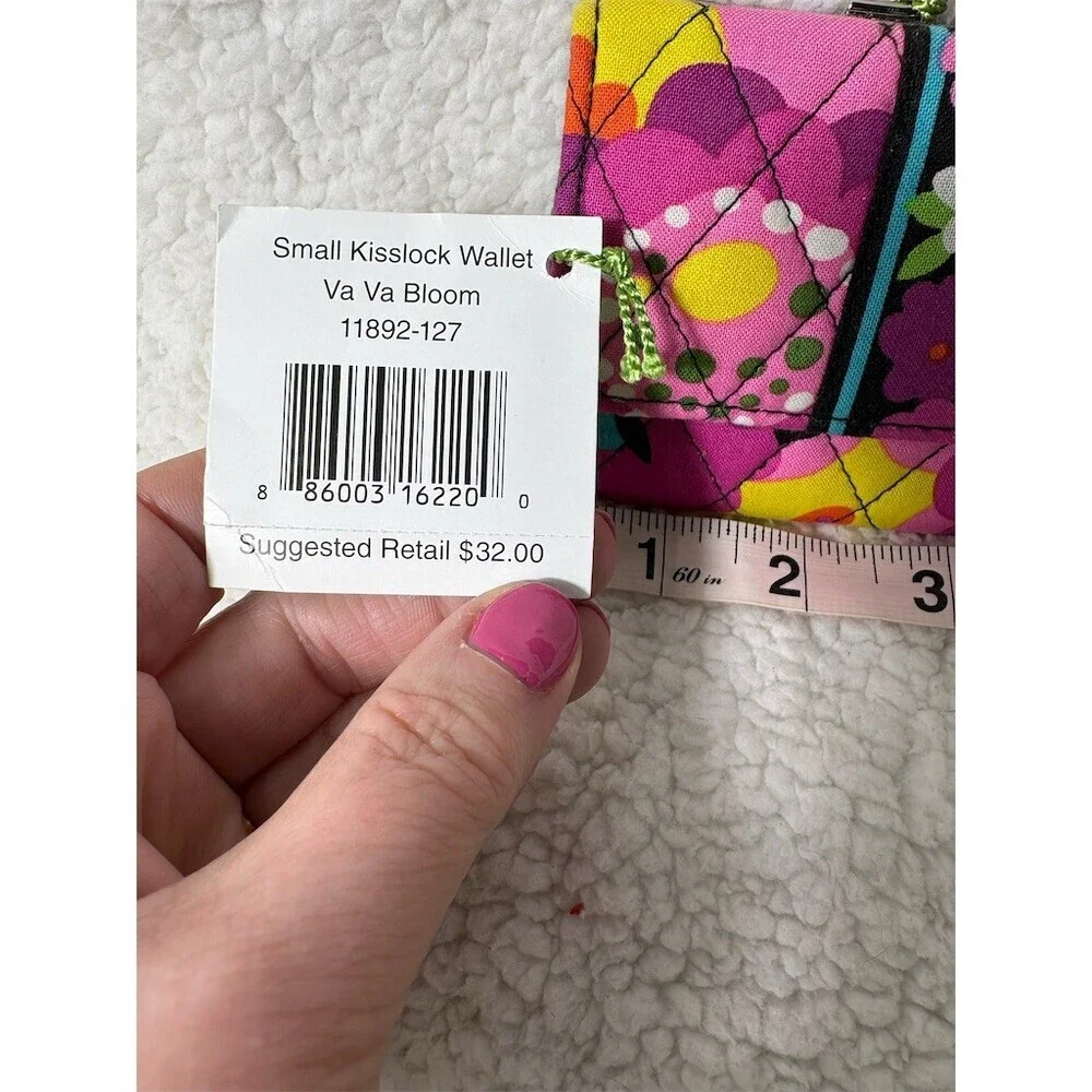 Vera Bradley Wallet Womens One Size Multicolor Floral Quilted Kisslock - Picture 3 of 7